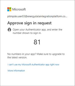Example 2FA screen