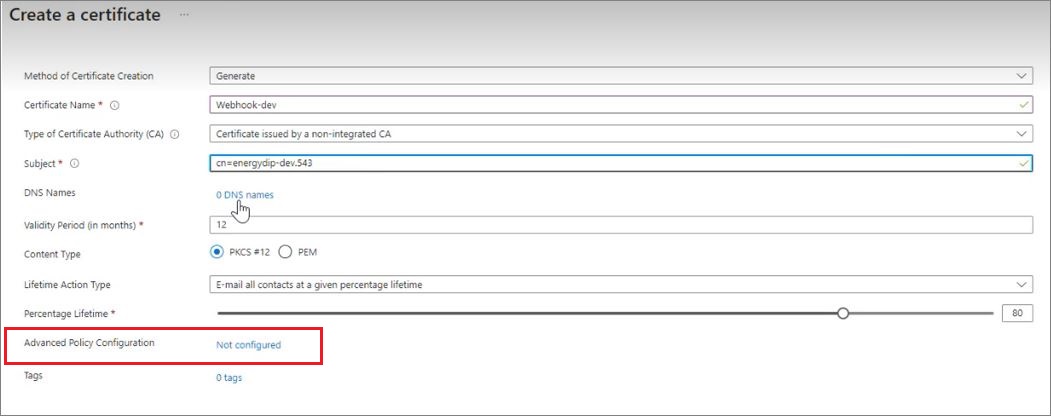 Step 6: Creating a signing, mTLS or combined certificate - Elexon