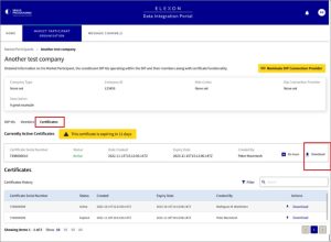 DIP certificates generate CSR and KEY download CSR file