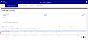 Screen shot showing how to select DIP id to administer
