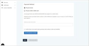 DIP GlobalSign website registration page accept atlas payment method