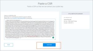 Example of pasted CSR